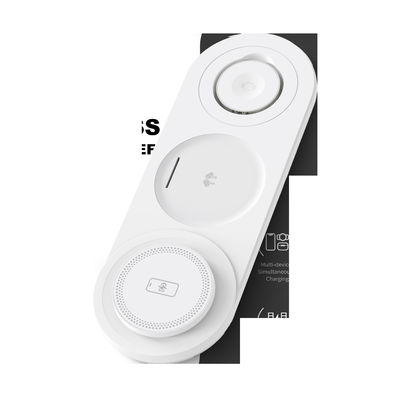 Stazione di ricarica wireless multi dispositivo 3 in 1 per iPhone Apple Watch AirPods con potenza 10W/7.5W/5W Tipo C