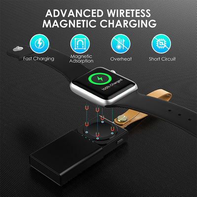 Un buon prezzo. Mini Power Bank di plastica nera Iwatch Charger Compatibilità universale con batteria agli ioni di litio in linea