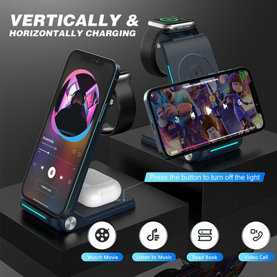 Un buon prezzo. Stazione di ricarica rapida multi-colore per iPhone Apple Watch AirPods in linea