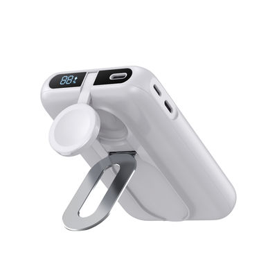Un buon prezzo. White Li Polymer Power Bank Caricabatterie magnetiche portatili Tipo C Uscita 5V/3A 15W in linea