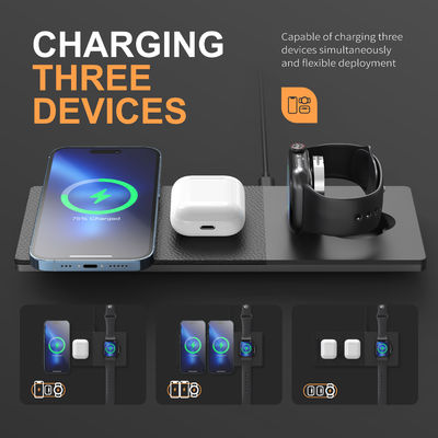Un buon prezzo. 10W/7.5W/5W Qi Wireless Charger Stand Tipo C Input Capacità di ricarica di 15W in linea