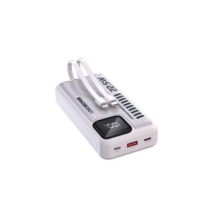 Un buon prezzo. Portable Fast Charging Power Bank 20000mah USB C Power Bank incorporato in cavo in linea