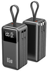 qualità Nuovo Power Bank Ultra Compact da 65W con cavi integrati fabbrica